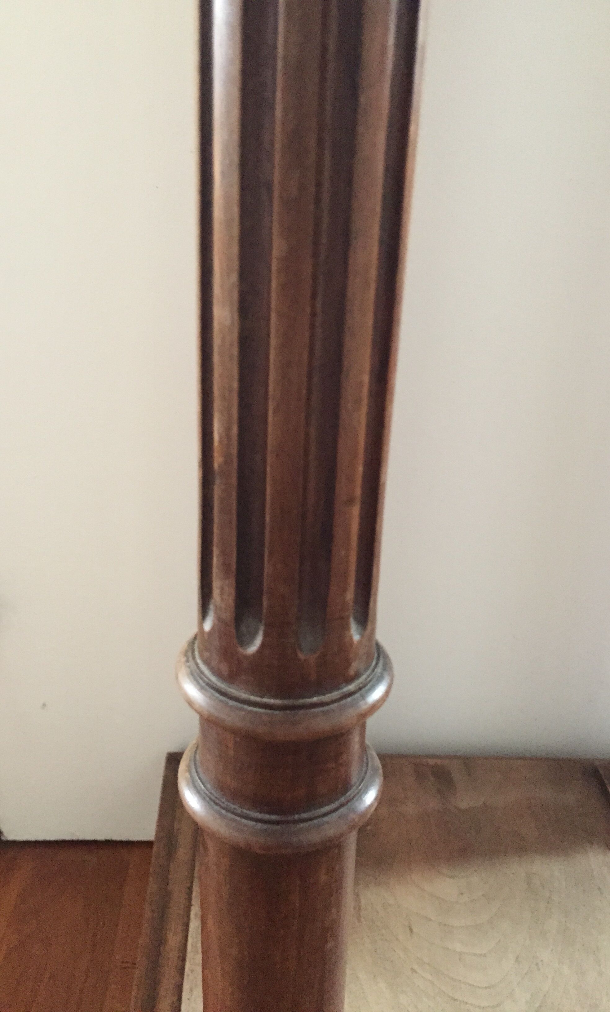 Old pedestal wooden