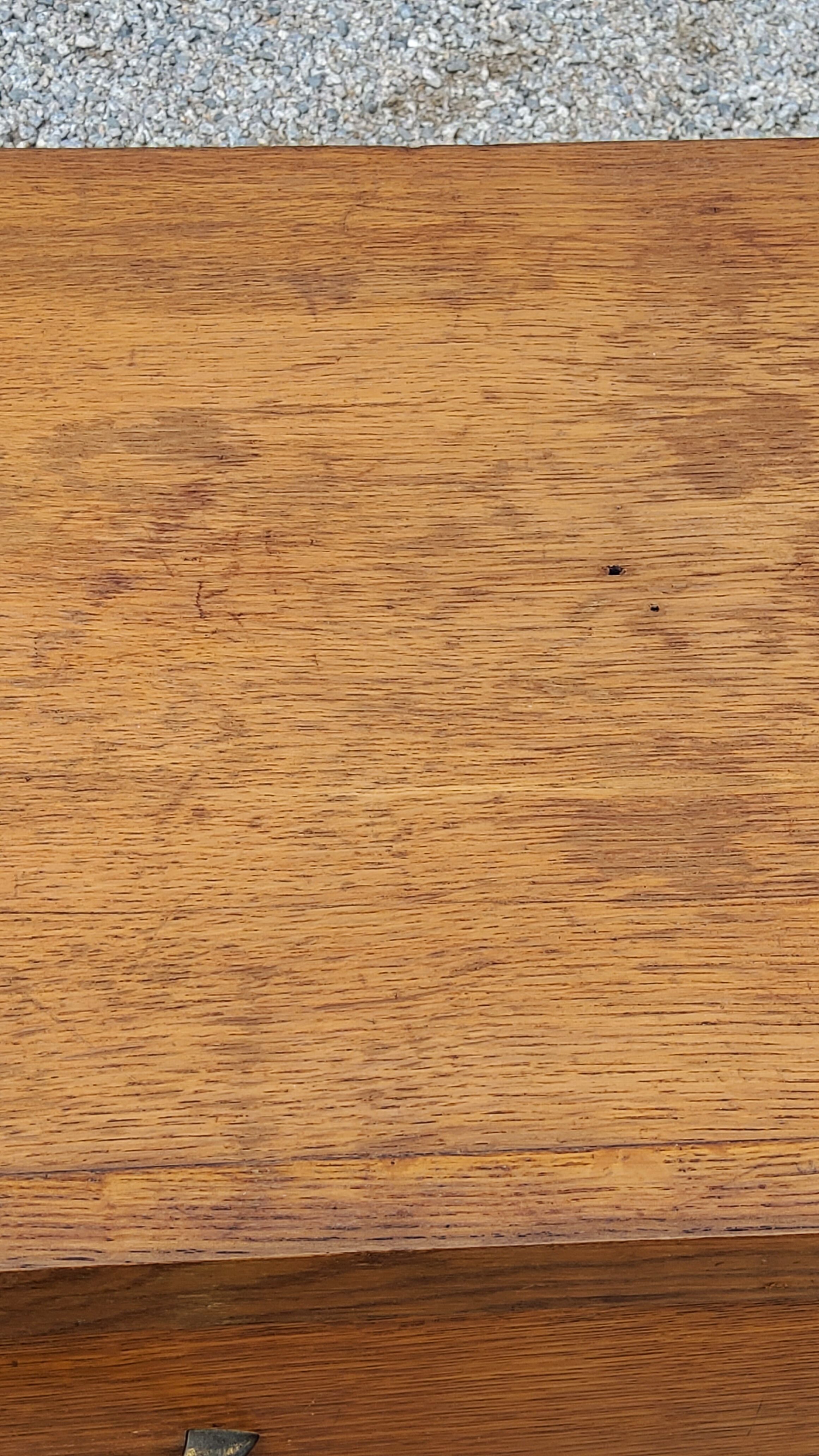 Chest of drawers of the 50s in golden blond oak 5 drawers conical feet