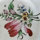 Assiette ancienne Lunéville – décor floral & insecte – vers 1840–1860
