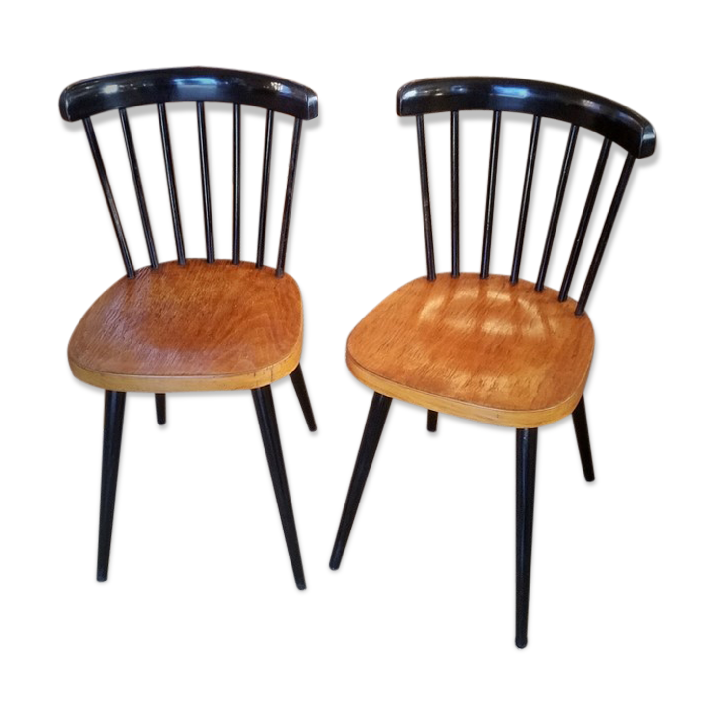 Paire de chaises scandinaves années 50