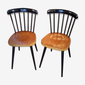 Pair of scandinavian chairs years 50