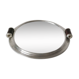 art deco round mirror tray 1930 30 cm