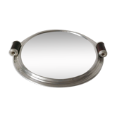 plateau miroir rond art déco 1930 30 cm