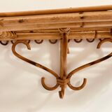 Vintage rattan shelf