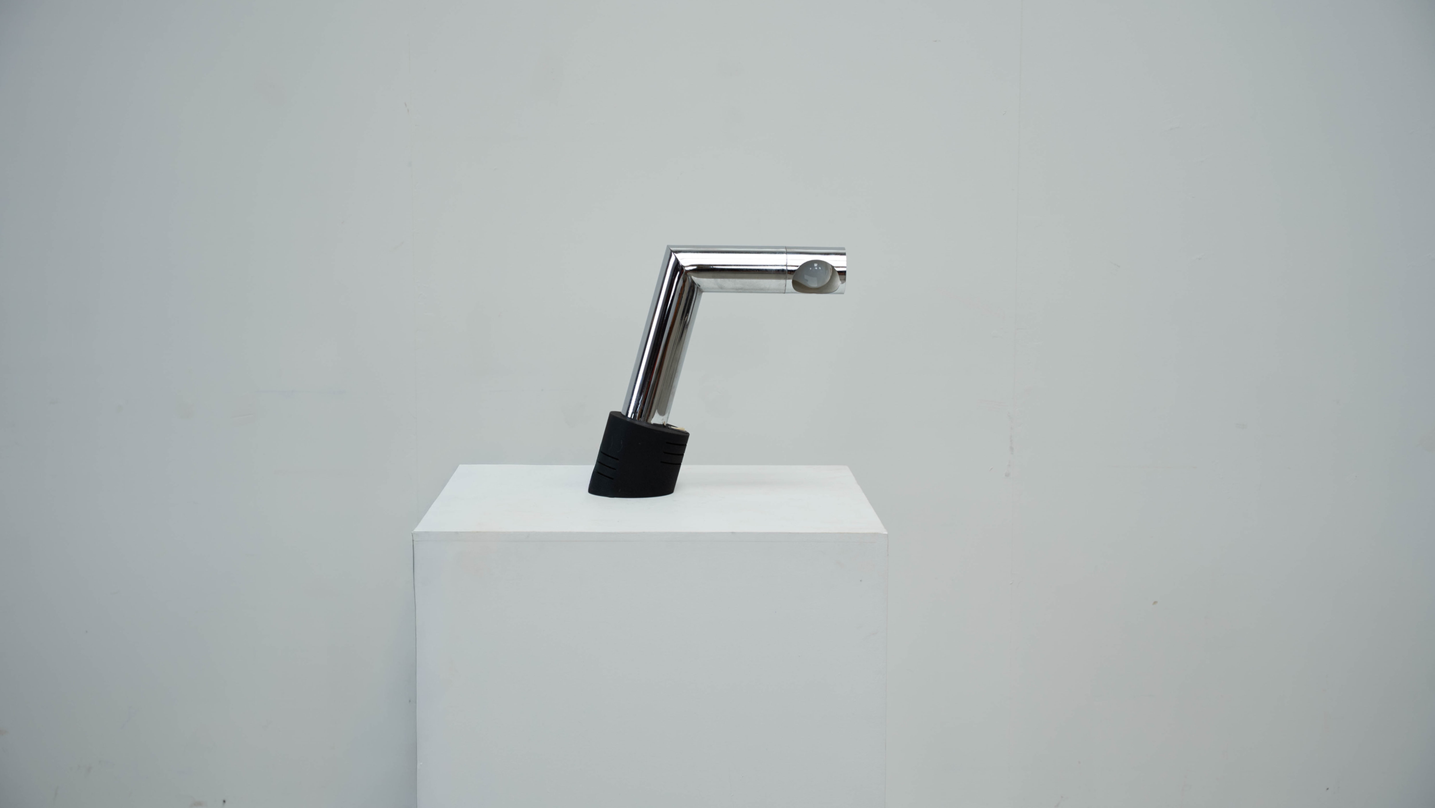 1970s Italian chrome table lamp