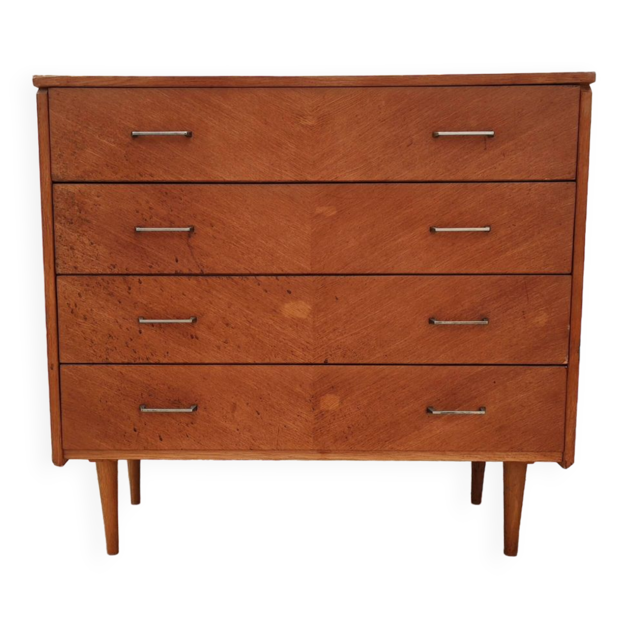 Vintage four-drawer chest of drawers circa 1960