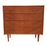 Vintage four-drawer chest of drawers circa 1960
