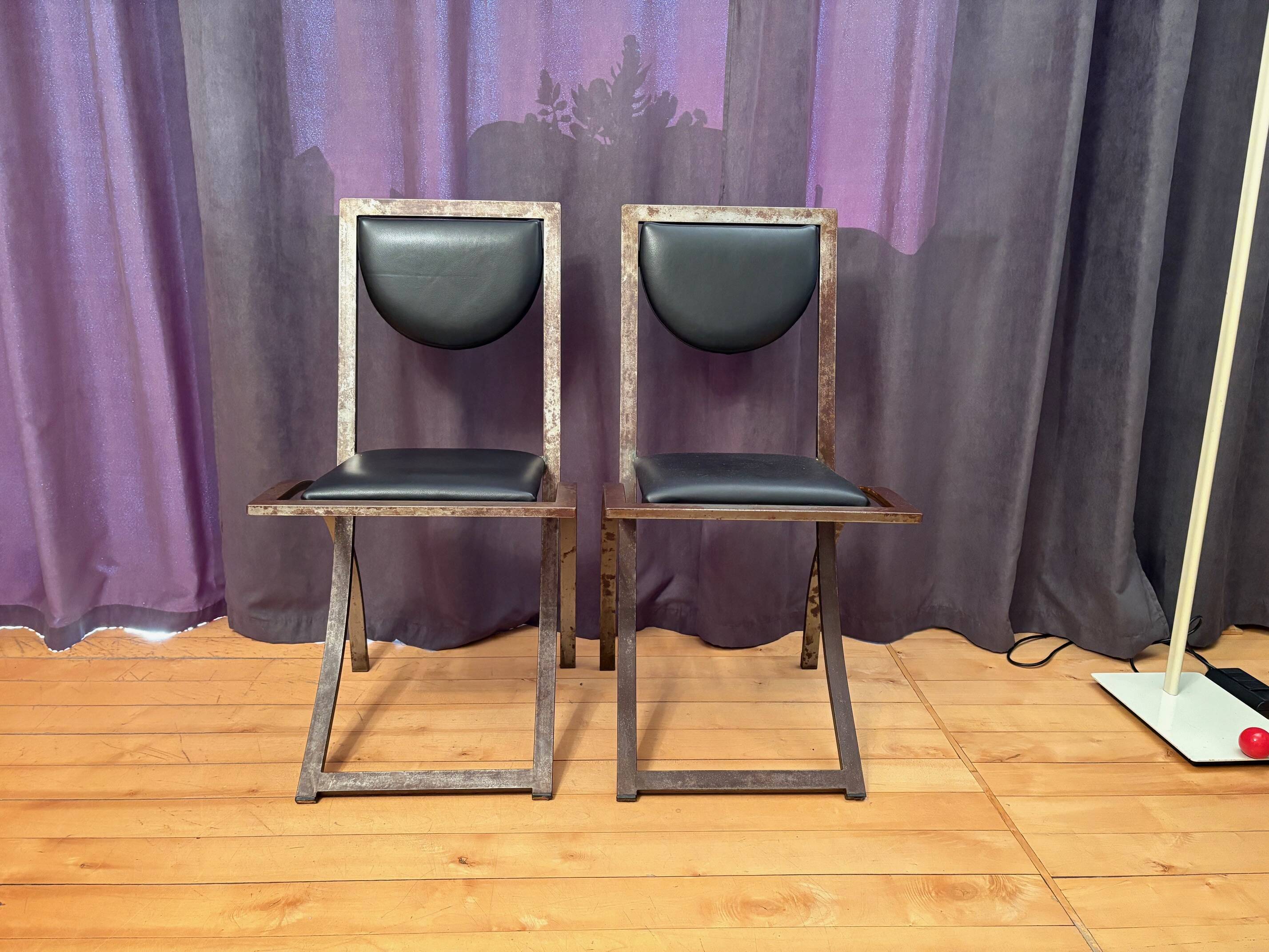Pair of Sinus chairs designed by Karl Friedrich Förster, KFF, Germany, 1990