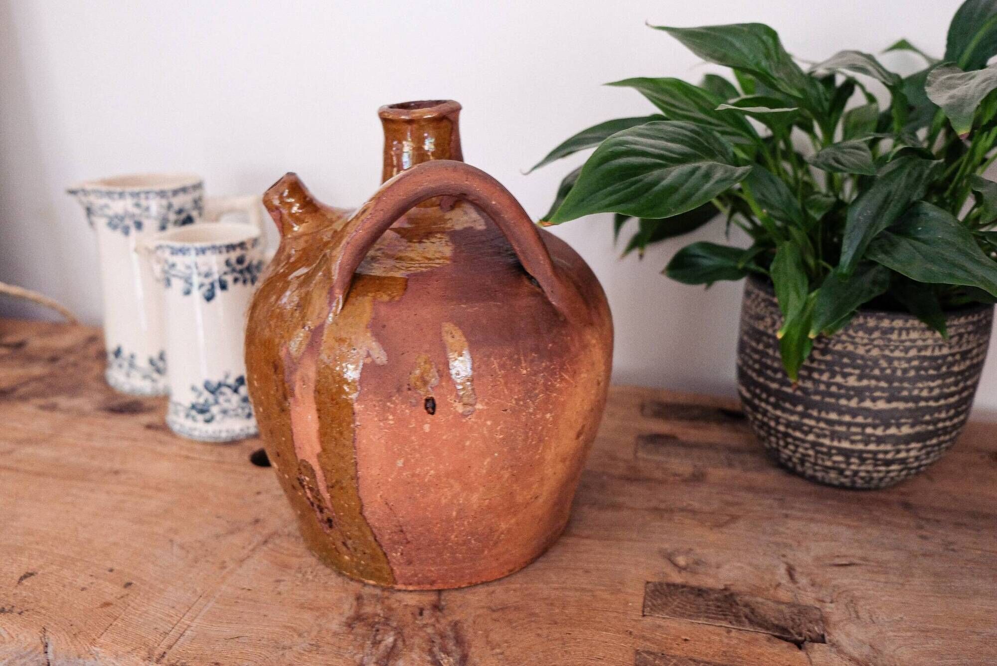 Cruche terre cuite vintage