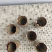 6 stoneware vases