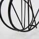 Black lacquered metal Bambi Magazine Rack holder 1960s