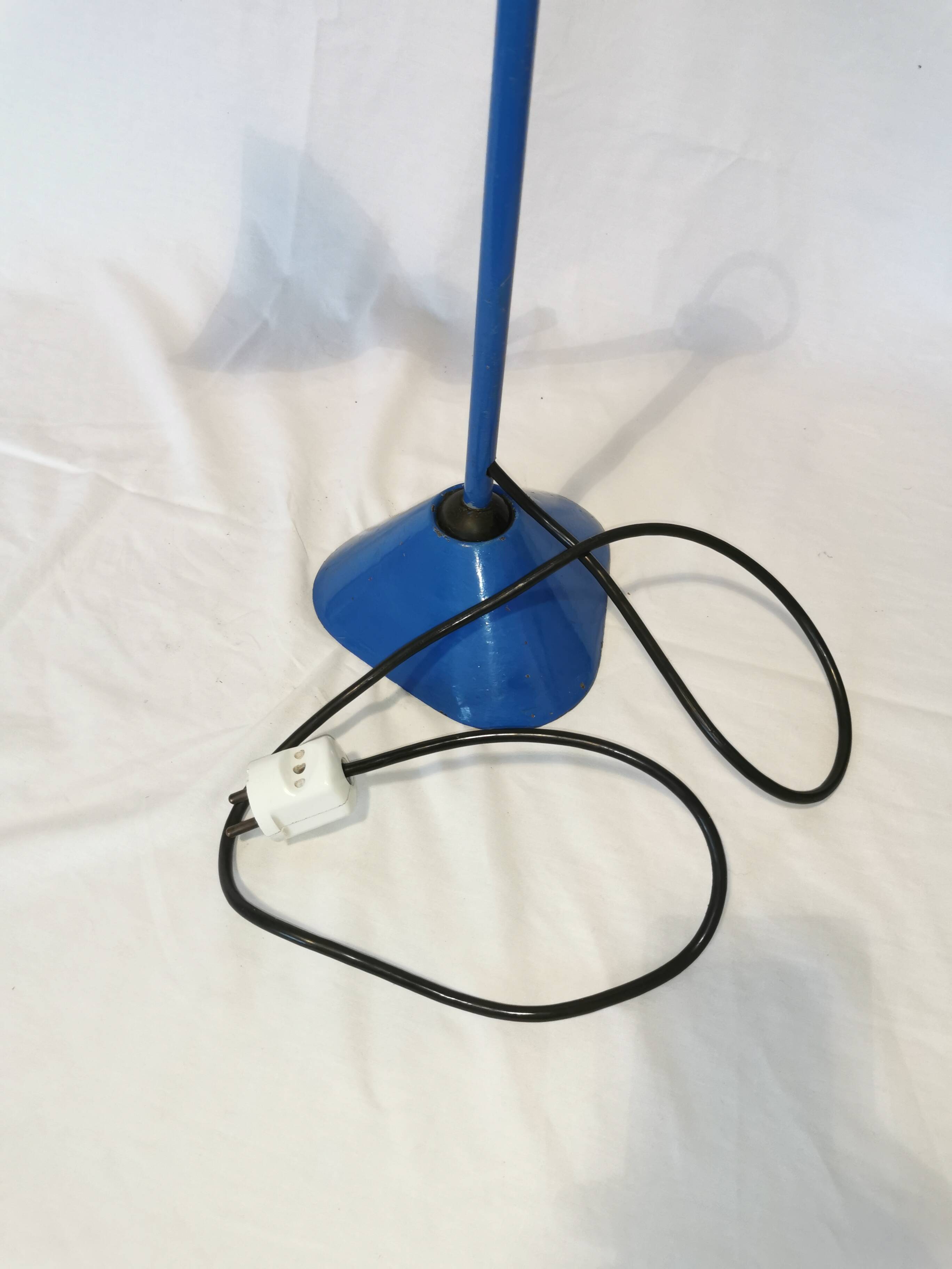 RAVEL articulated lamp, model 205 blue, Bernard Albin Gras, Clamart, France, 1932