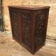 Carved wooden chest and stamped a. dubois
