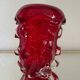 Red Murano glass vase from the 70s