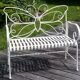 Banc de jardin en fer forgé