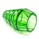 Art Deco vase, green crystal, designed by J. Hoffmann, Czechoslovakia, 1930s