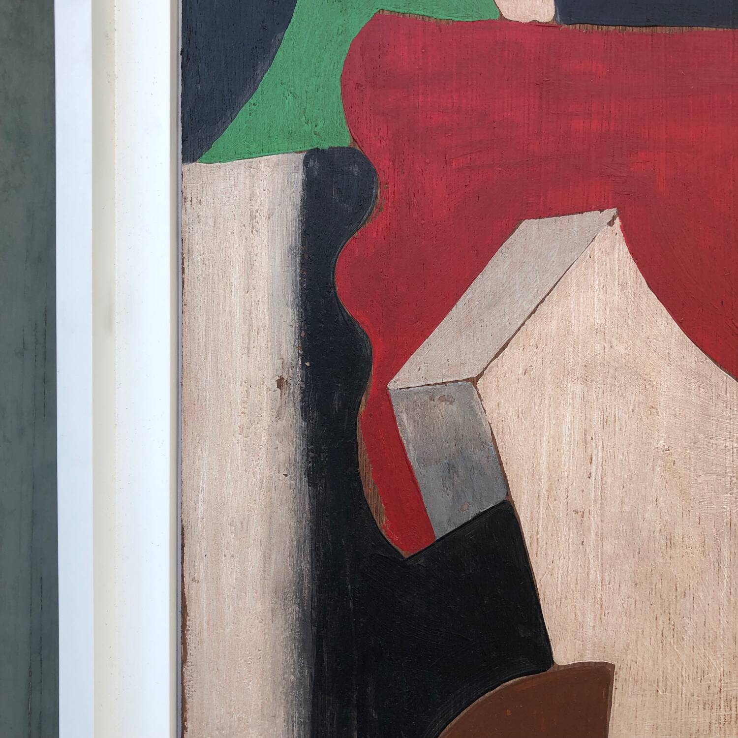 Abstract painting on panel