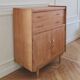 Renovated vintage high sideboard, 1960s