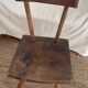 Wooden tripod chairs raw art