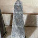 pair of obelisk bookends in marble Art Deco style