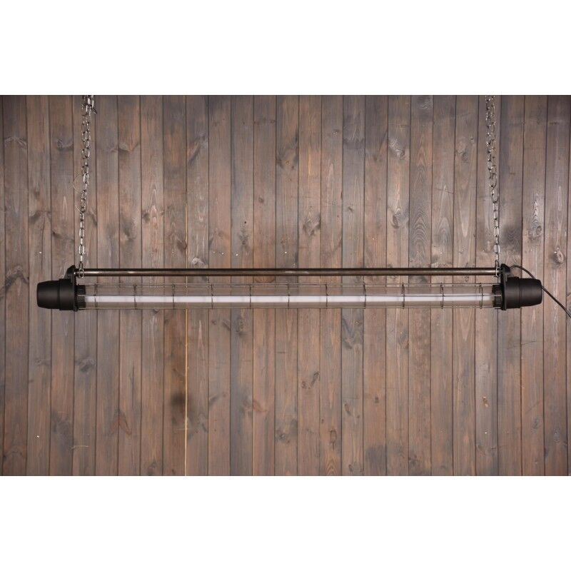 Industrial refurbished cage black lamp