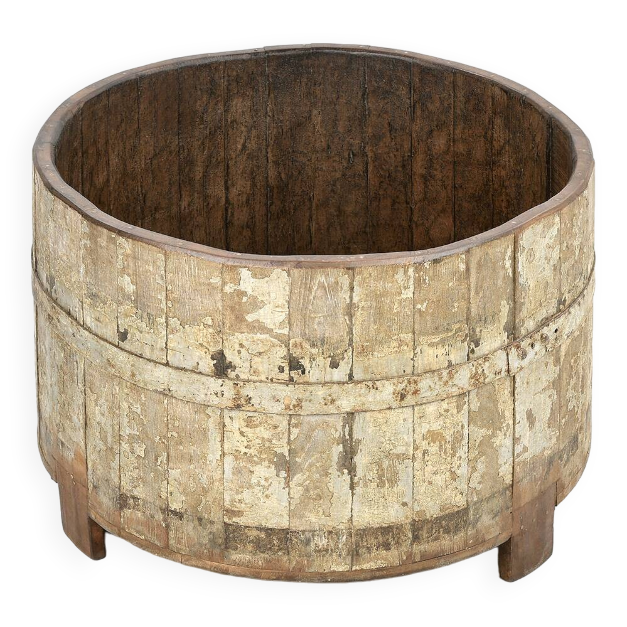 Weathered solid wood tray