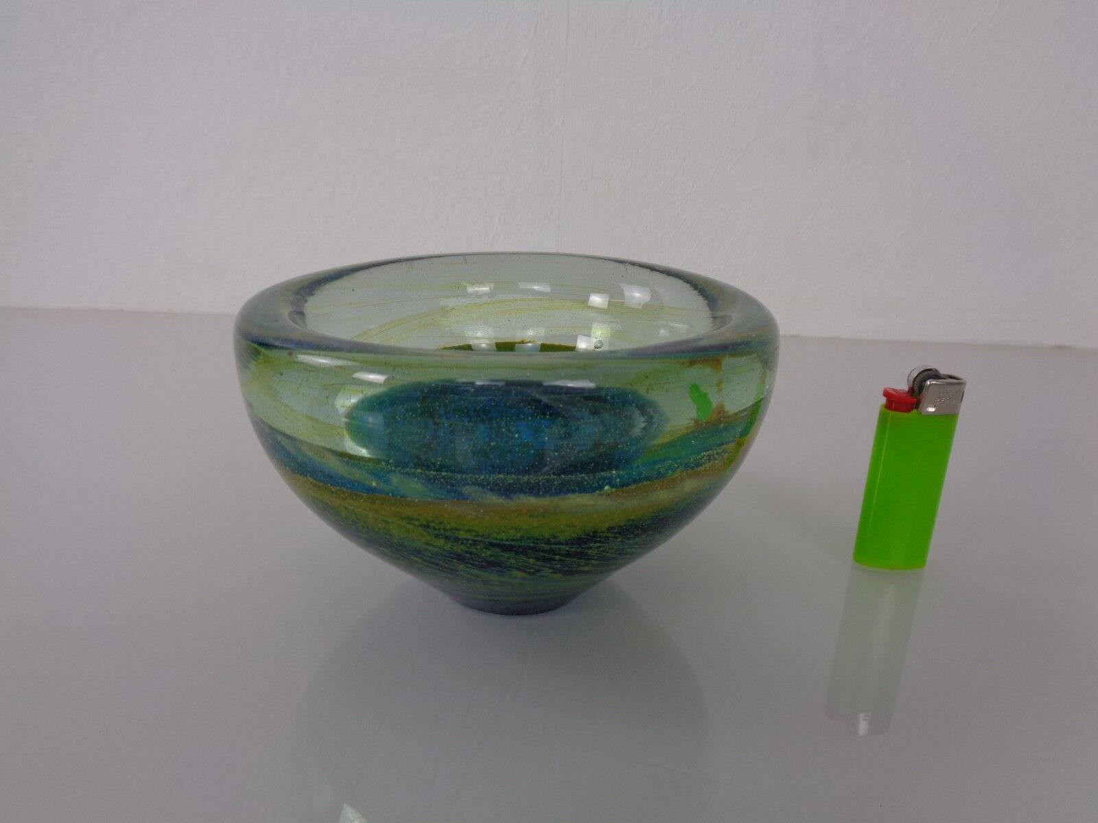 Maltese glass ashtray from Mdina, 1960s