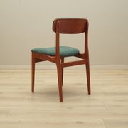 Set of six teak chairs, Danish design, 1960s, manufacture: N. & K. Bundgaar