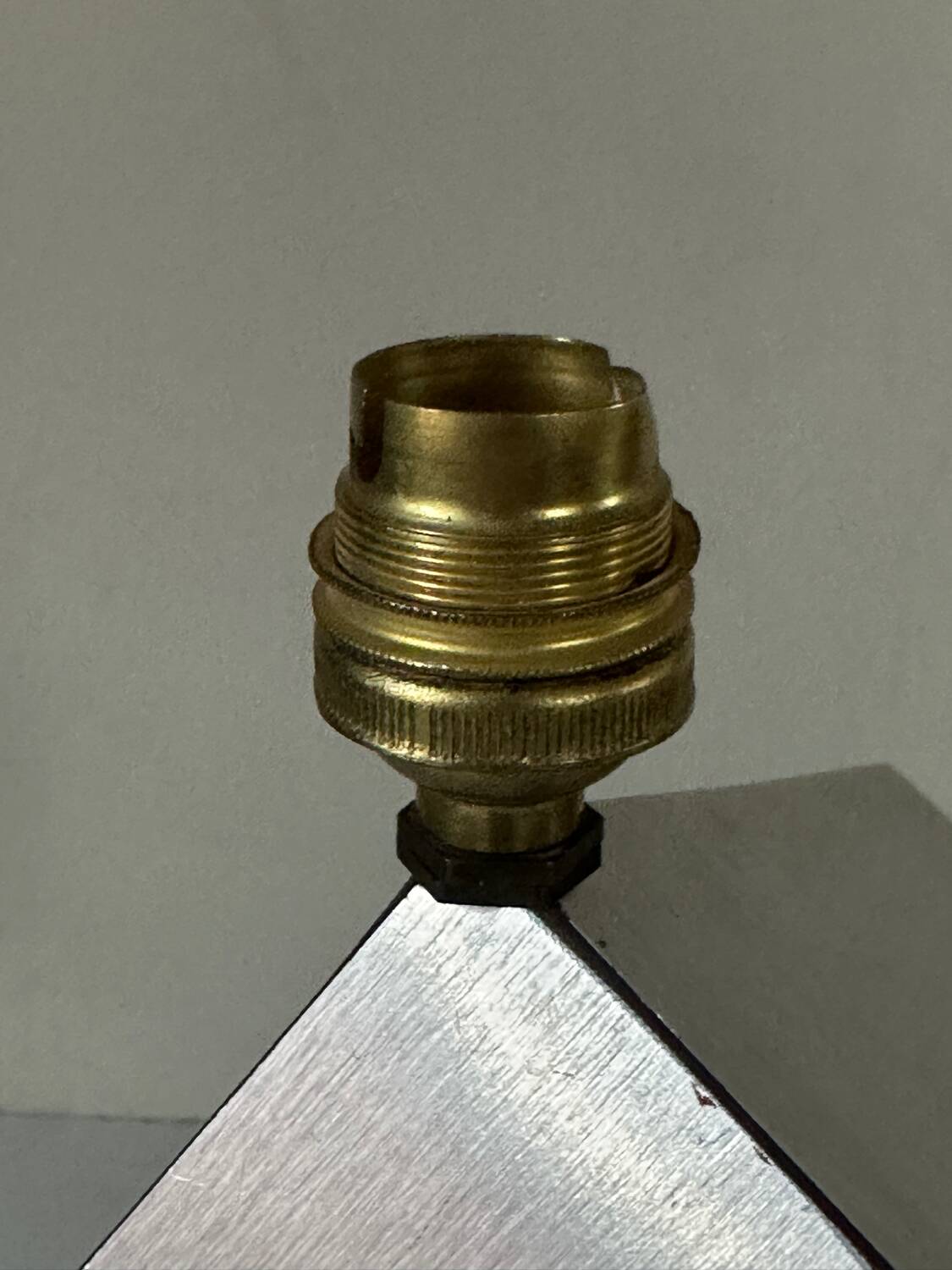 Vintage geometric lamp, 1970s design