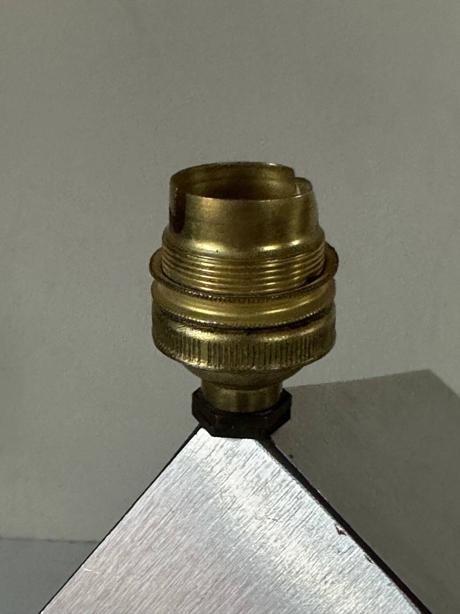Vintage geometric lamp, 1970s design