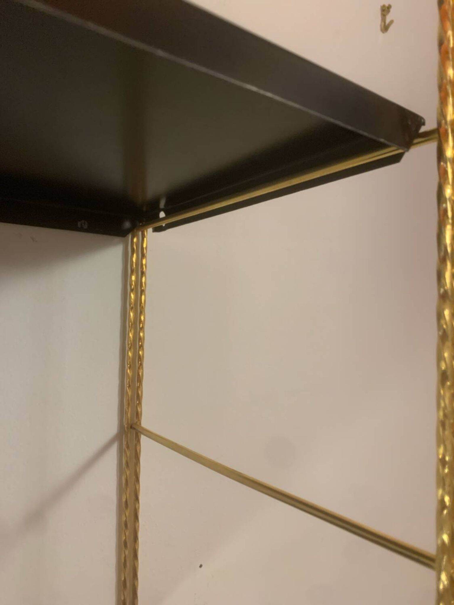 Vintage metal wall shelf