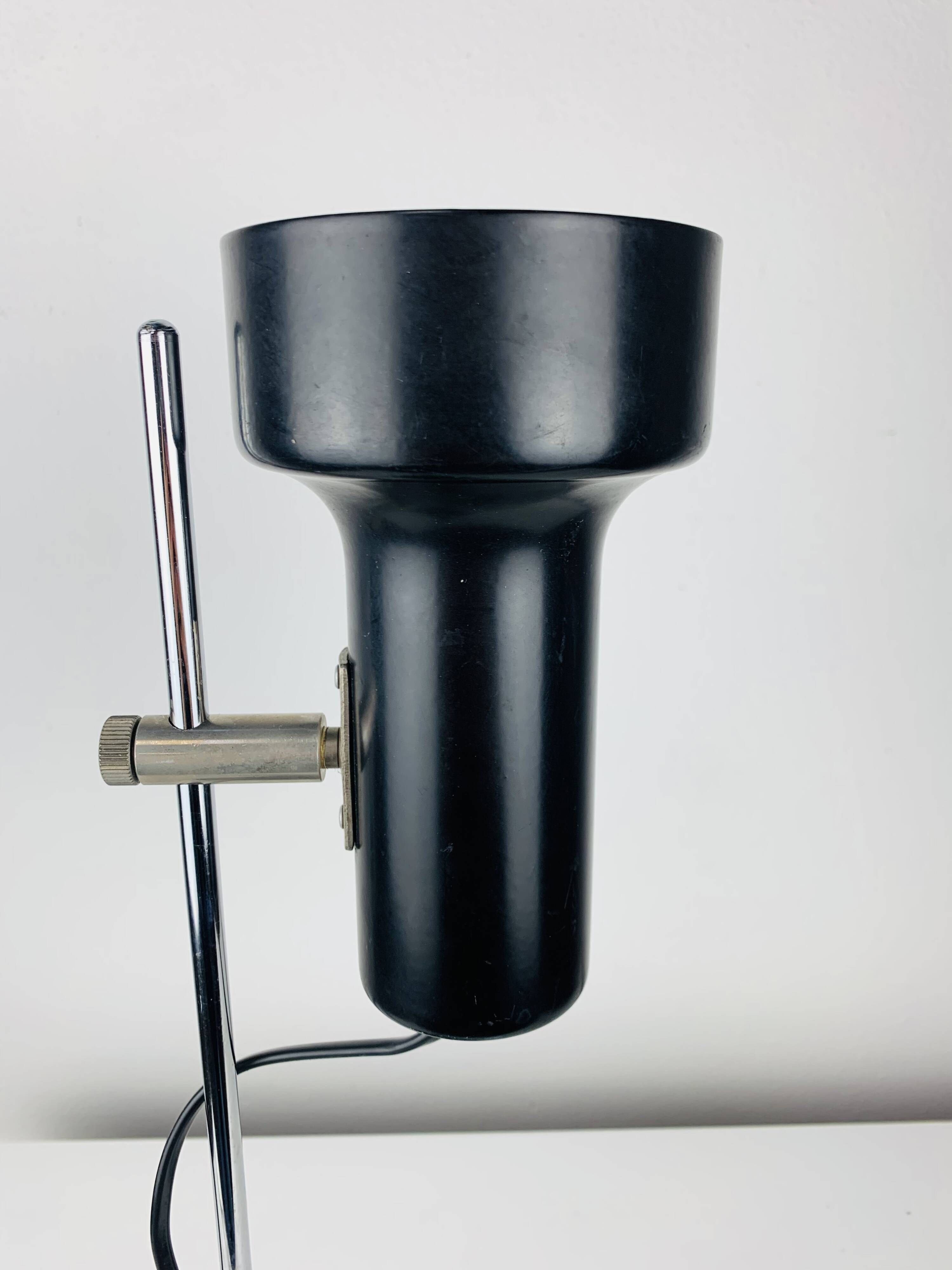 1960s black spot desk lamp, vintage