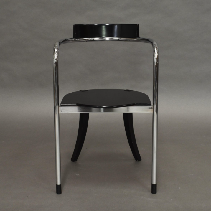 Set of 2 chrome lounge chairs by David Palterer for Zanotta italy 1980