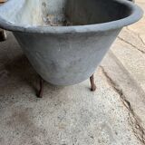 Ancient zinc bathtub