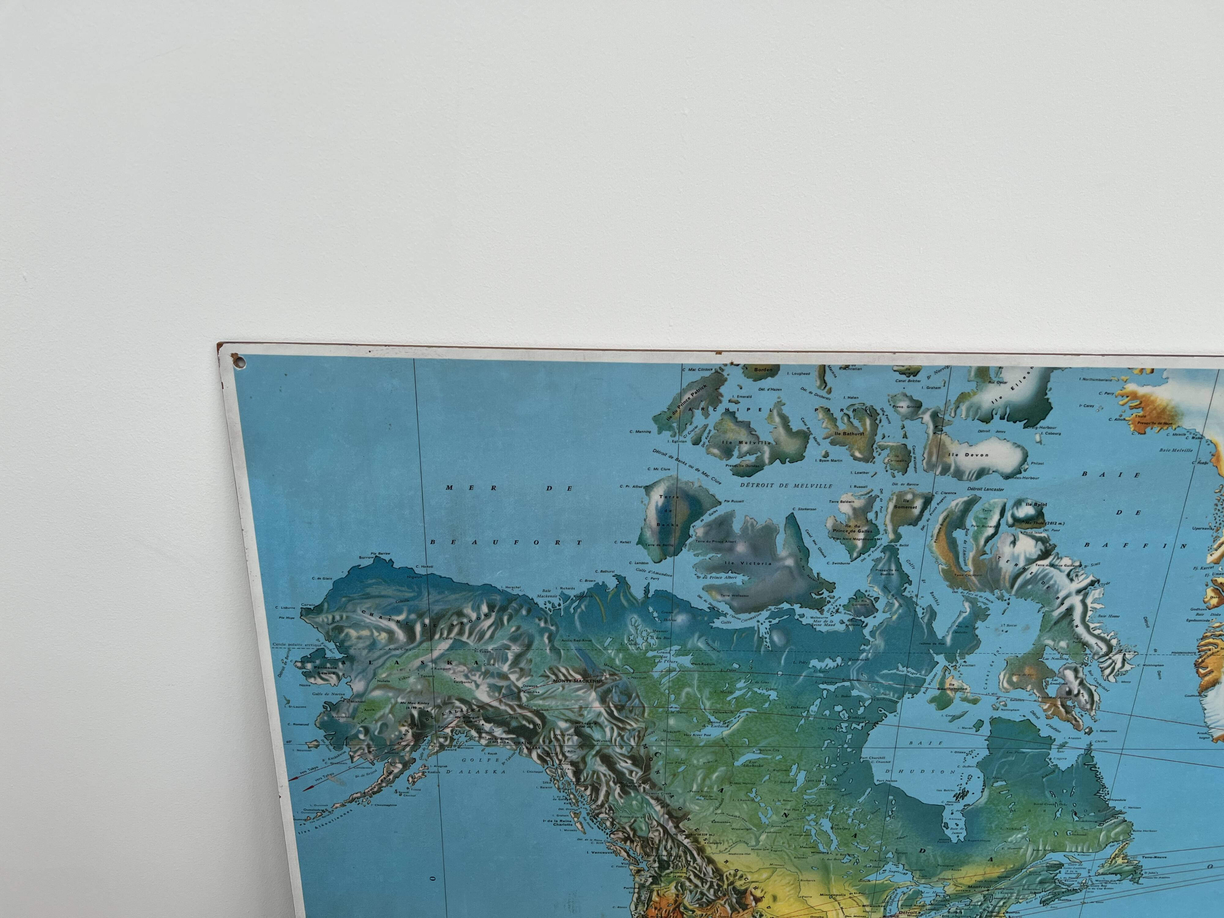 Former Air France planisphere published by Permalux