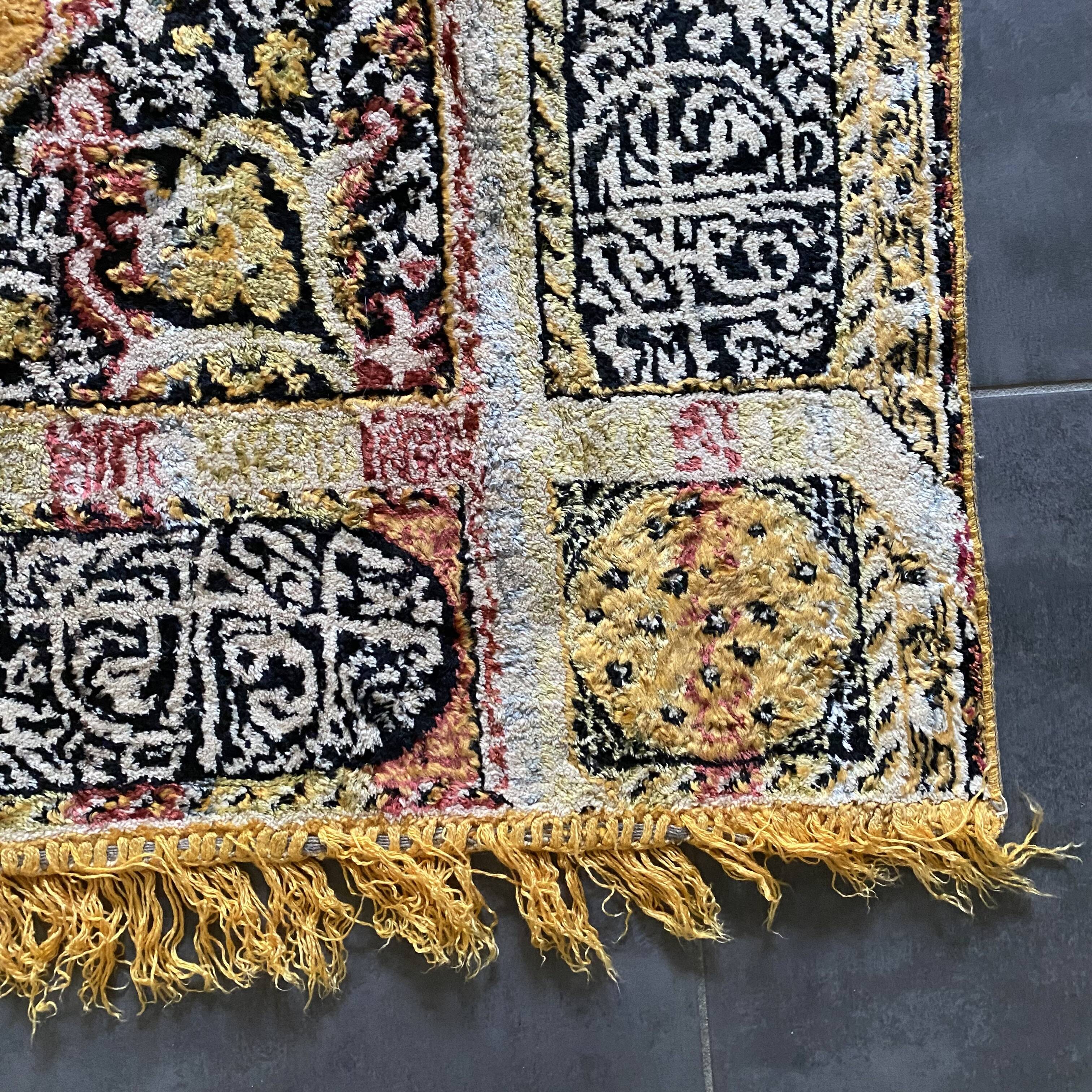Silky vintage oriental rug 116X168 cm