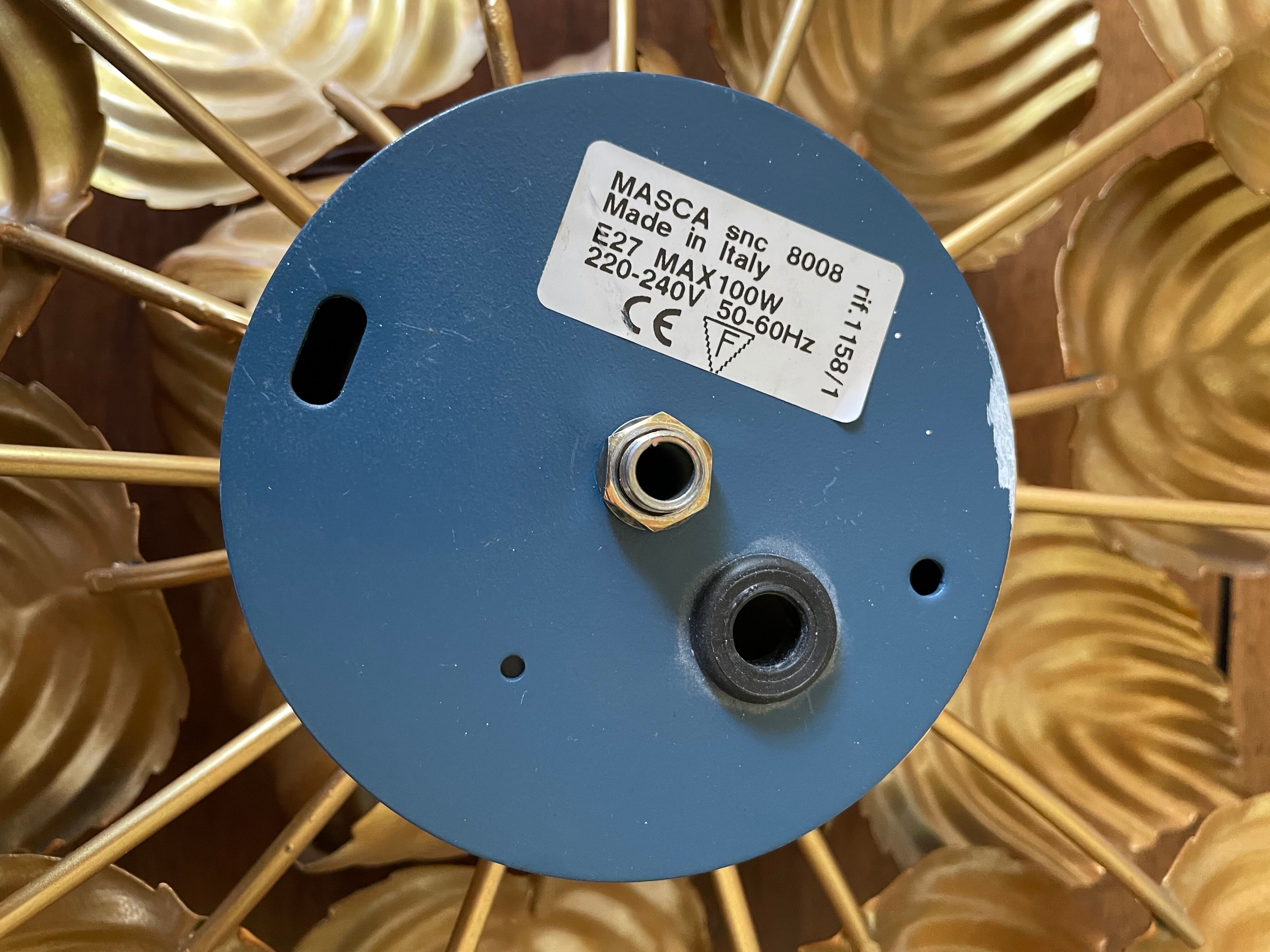 Ceiling light golden flower