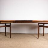 Very large Danish extendable dining table in rosewood model 212 by Arne Vodder for Sibast