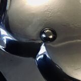 Lined metal service tray