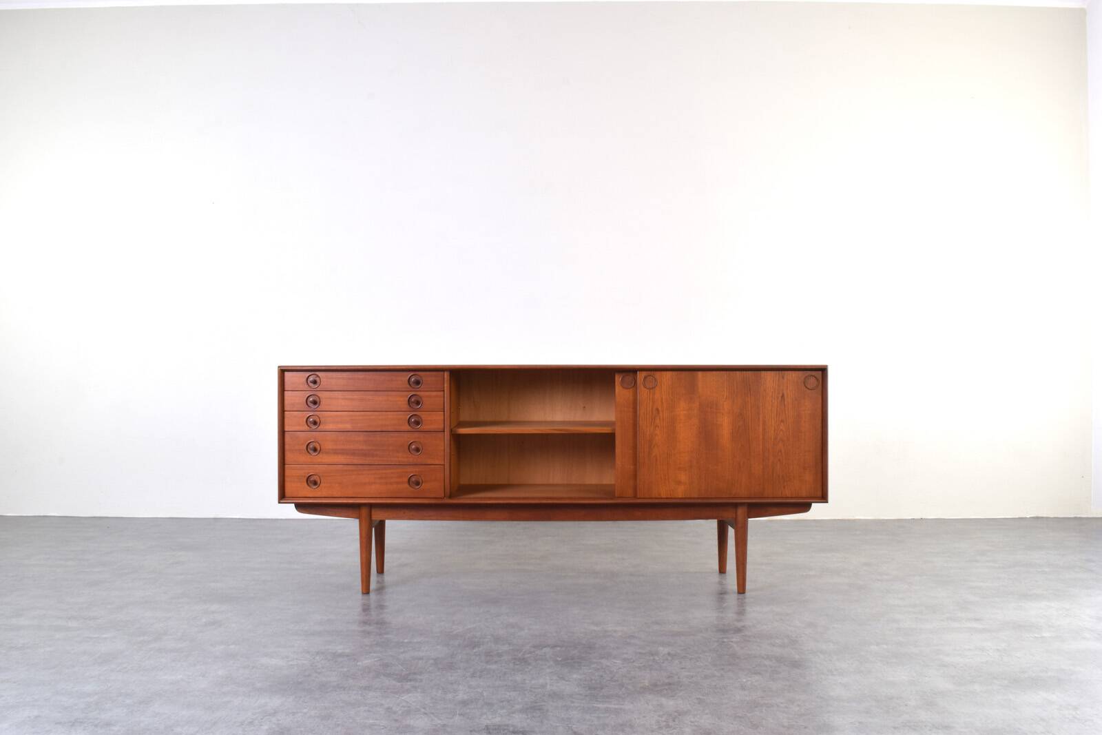 Mid-Century Norwegian Teak Sideboard from Bruksbo, 1960s.