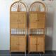 Vintage rattan bookcase 1970