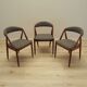 Set of three teak chairs, Danish design, 1970s, designer: Kai Kristiansen