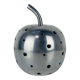 Aluminium apple sculpture, 1970s, candle holder