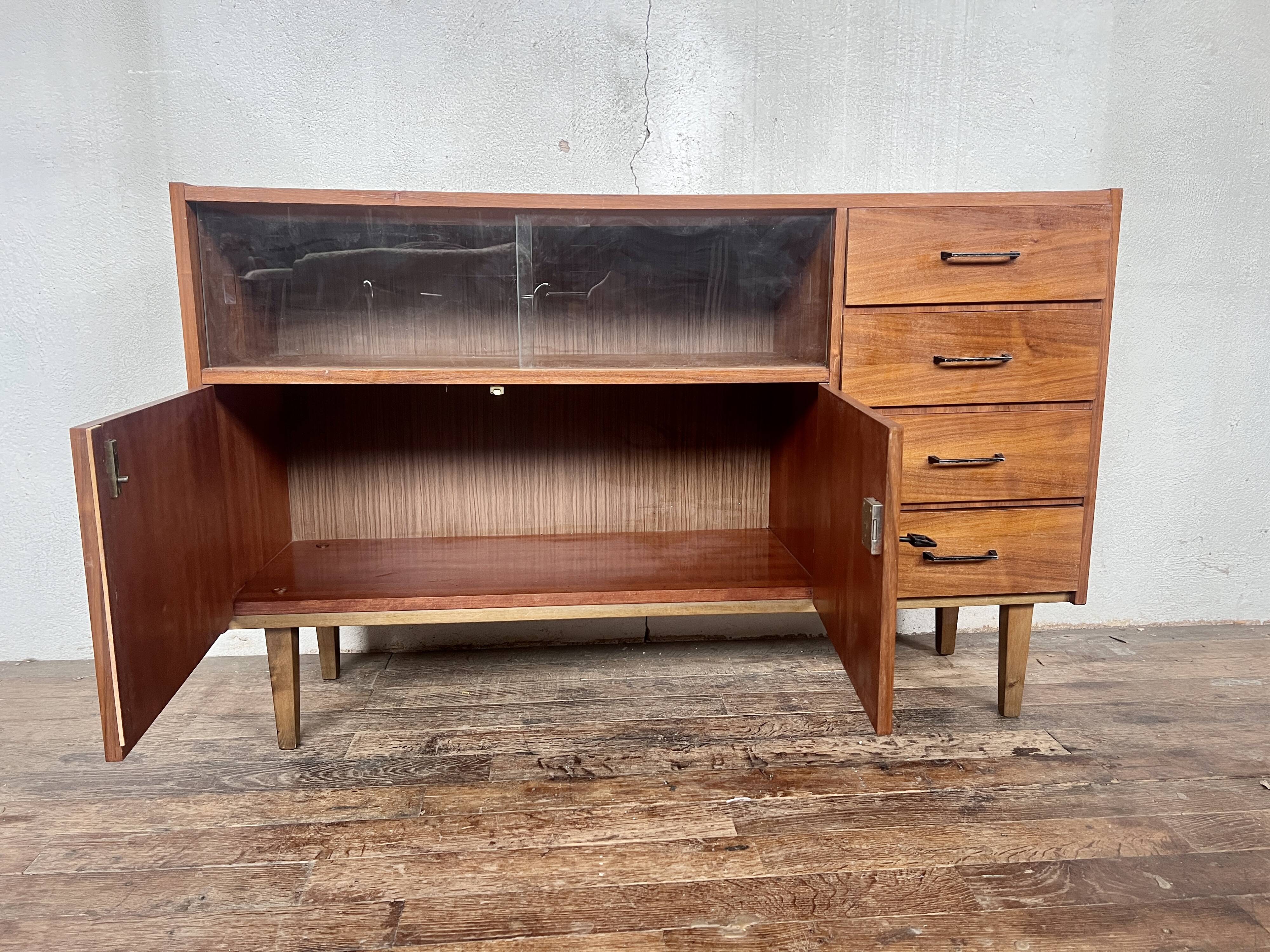 Vintage TV / hi-fi cabinet sideboard - 50/60 - Scandinavian style