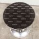 Paire de tabourets aluminium chromé Eichholtz 2000
