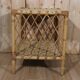 Small vintage rattan side table