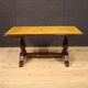 Italian coffee table in wood with marble top from the 60s