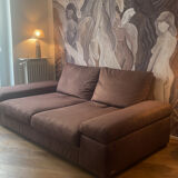 Couch 3 places with mechanism in the backrest + armrest / microfiber coating / poltron e sofa