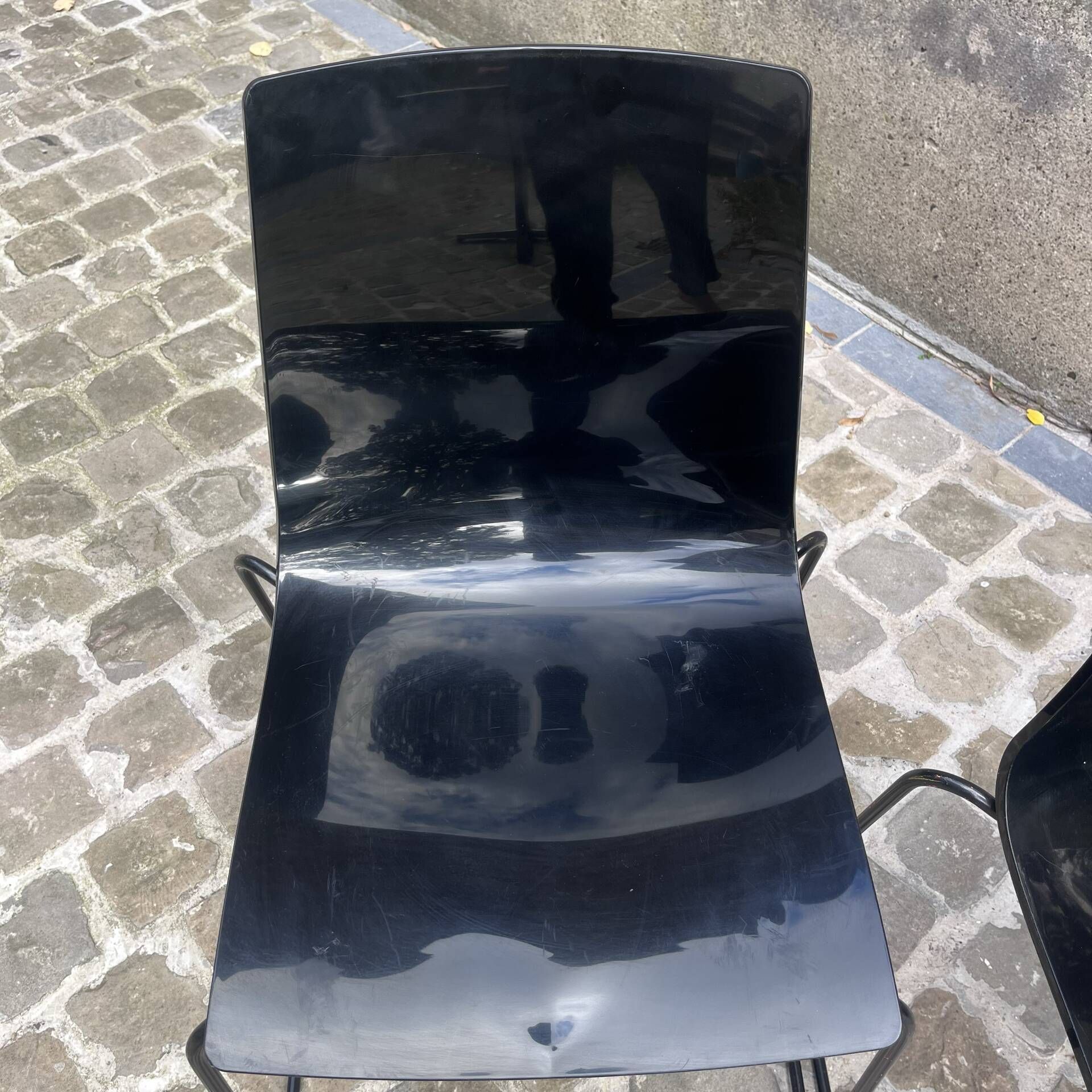 2 polycarbonate chairs 1980