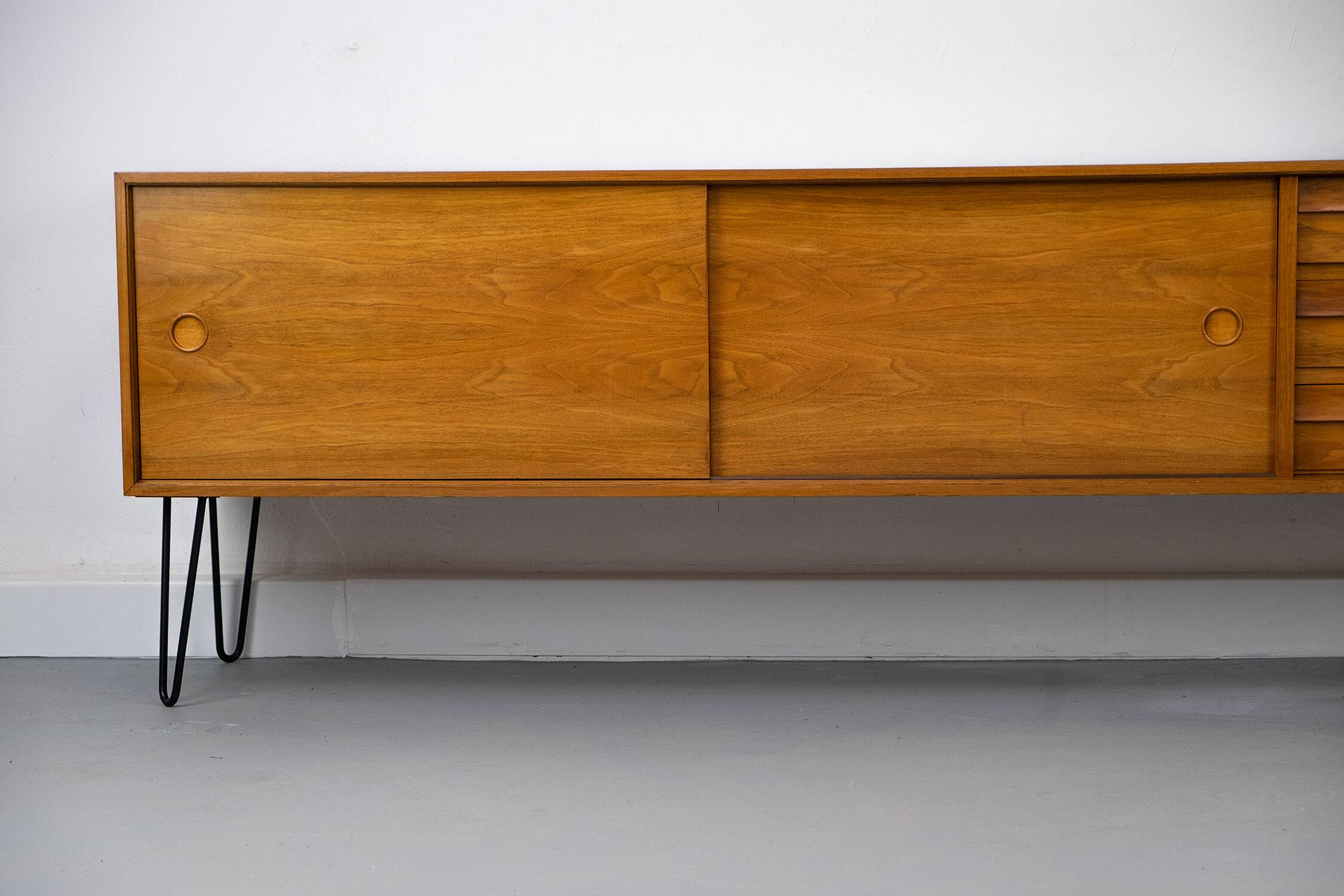 Large Vintage Walnut Sideboard by Franzmeyer, 1960s